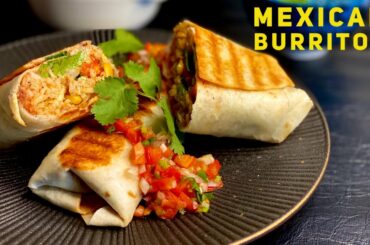 Mexican Veg Burritos Recipe | How To Make Burrito | Homemade Burritos Recipe