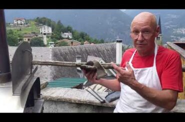 Making the perfect pizza in the foothills of the Italian Alps.