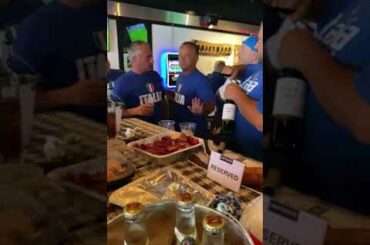 Italians in Chicago Bring Cold Cuts & Wine To Bar For Football Game