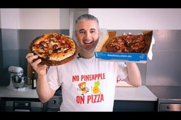 Italian Try DOMINO's PIZZA for the First Time #Shorts