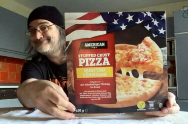 Social Eating #187 - American Stuffed Crust Pizza: Quattro Formaggi (Aldi) | Kernspieler