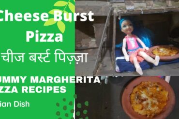 italian margherita pizza, make it yourself, yummy dish, fast food, mouth-watering, real mini cooking