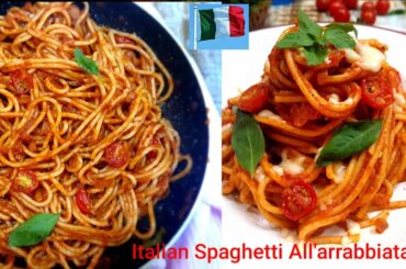 Italian Spaghetti pasta | All'arrabbiata pasta | Spaghetti All'arrabbiata | Spaghetti recipe