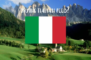 Trying Italian food? (Snack surprise number 2)