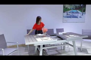 Leisure Touch Ext. Rec. Dining Table Trevi. Less is beautiful!