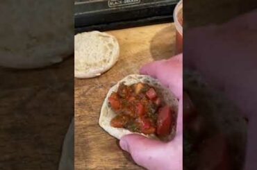 bruschetta - Italian food - mukbang