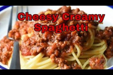 Cheesy Creamy Spaghetti| Italian Spaghetti