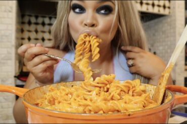 Giant Fusilli Alla Vodka Cooking + Eating