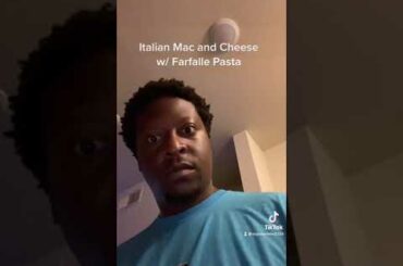 Italian Mac & Cheese w/ Farfalle Pasta #shorts