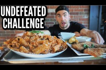 GIANT ITALIAN PASTA CHALLENGE IN NEW YORK (AUTHENTIC ITALIAN FOOD CHALLENGE) | Man Vs Food