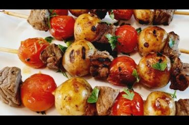 Steak, and Potato Kabobs