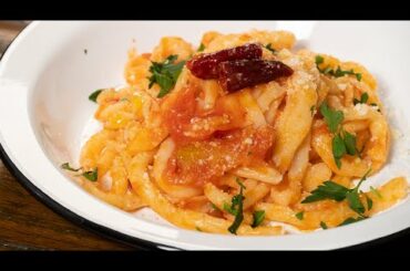 Chewy! Local pasta at Siena | Pici | Italian Recipe