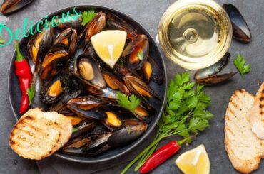 Fresh Mussels with White wine and Cream sauce! Delicious!