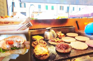 ITALIAN STREET FOOD TRUCK | HUGE BURGERS - MELTED CHEESE - HANDMADE BURGER