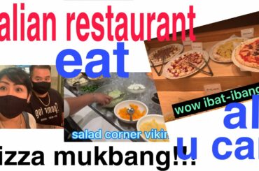 EAT ALL YOU CAN@pizza mukbang@Italian Restaurant