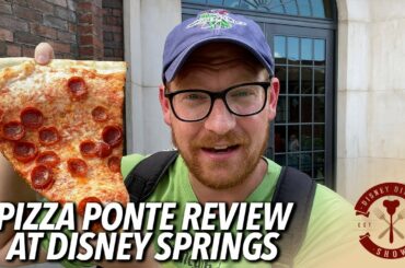 Eating Crazy Big Pizza at Pizza Ponte at Disney Springs