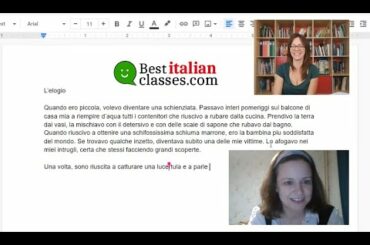 Italian Lesson (Intermediate) with Best Italian Classes: Dictation