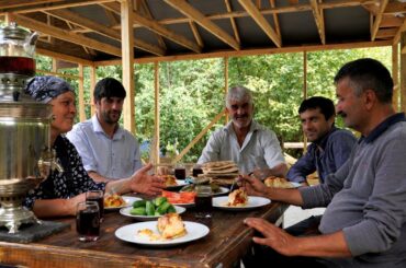 Cooking Lunch for Wooden House Builders, Outdoor Cooking