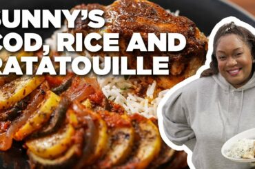 Sunny Anderson's Cod, Cilantro-Lime Rice and Ratatouille | The Kitchen | Food Network