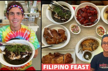 FILIPINO FOOD FEAST - Delicious Family Restaurant and Davao Mountain Town Life