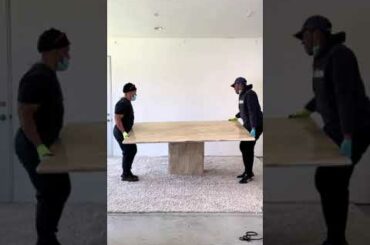 Mid Century Italian Marble Dining Table, Seats Up To 8 ppl