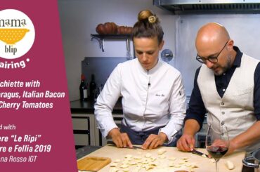 15 Minute Italian Dinner Recipe | Orecchiette with Asparagus paired with Podere Le Ripi