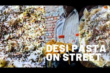 DESI INDO-ITALIAN PASTA ON STREET||STREET FOOD INDIA||INDIAN STREET FOOD|| #SHORTS