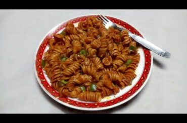 Indian Red Sauce Pasta | Easy Pasta Recipe | Homemade Veg Pasta | Tomato Masala Pasta | Italian Dish
