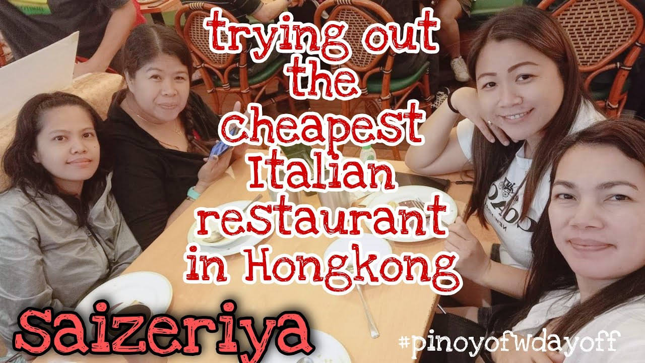 TRYING OUT THE CHEAPEST ITALIAN RESTAURANT in HONGKONG|Saizeriya|pinoy ofw's day off|zaribeevlogs TRYING OUT THE CHEAPEST ITALIAN RESTAURANT in HONGKONG|Saizeriya|pinoy ofw's day off|zaribeevlogs