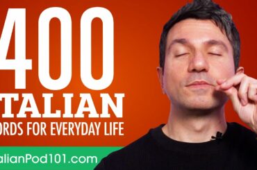 400 Italian Words for Everyday Life - Basic Vocabulary #20