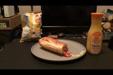 Italian BMT on a Italian herb & cheese six inch sub . Subway food review