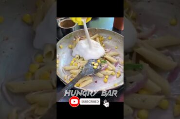 White Sauce Pasta | #Shorts #StreetFoodLovers #ItalianFood