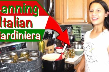 Italian Grandma's Giardiniera Recipe | Canning Nonna's Authentic Italian Giardiniera Salad