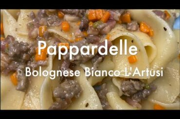 Pappardelle Bolognese Bianco L'Artusi. Original Recipe. Stanley Tucci Searching for Italy: Bologna.