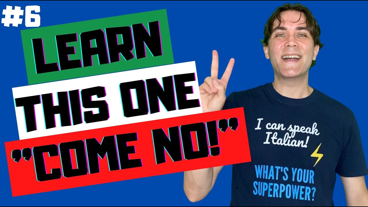 Speak Italian Like a Real Italian | #6 | The Meaning Of "COME NO!" (Subs) Speak Italian Like a Real Italian | #6 | The Meaning Of "COME NO!" (Subs)