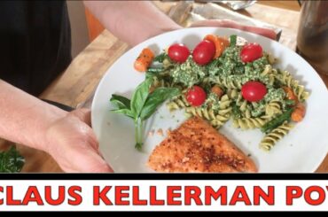 Delicious Italian Vegetable Pesto Rotellini & Grilled Steelhead Gourmet Extravaganza!