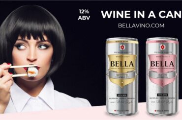 Best Canned Wine: Sushi Perfect Premium Wine In a Can. Try Bella Vino by Bella Principessa 12%ABV