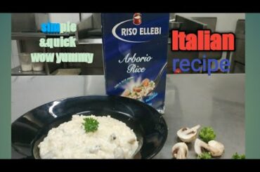 Italian resoto rice recipe /arborio recipe Italian man couce