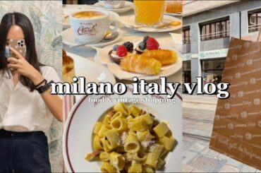 Italy Milano Vlog: summer days in Milan, vintage store (shopping & tour) & eating italian food