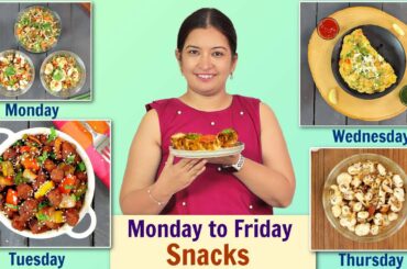 Mon to Fri Light Evening Snacks | CookWithNisha