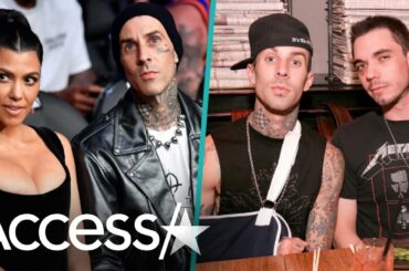 Travis Barker Jets To Italy w/ Kourtney Kardashian & Honors Late DJ AM