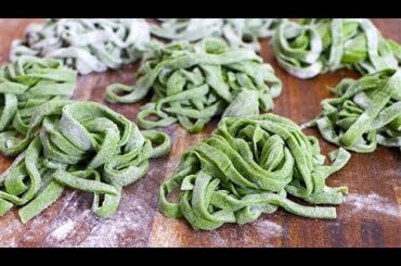 How to Make Green Spinach Pasta