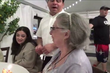 Blanche's "76" BD Celebration at Umbertos Italian Restaurant video by Jose Rivera 8:29:21