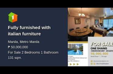 Fully furnished with italian furniture