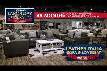 Lindsey's Furniture - Labor Day Sale - Leather Italia Sofa Loveseat & Bonanza Dining Set
