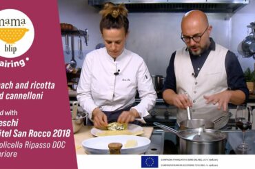 15 Minute Italian Dinner Recipe | Spinach and ricotta filled cannelloni paired with Tedeschi Wine