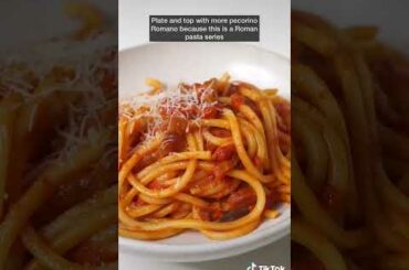 AMATRICIANA  Day 2 of the Roman pasta series! #italianfood #amatriciana