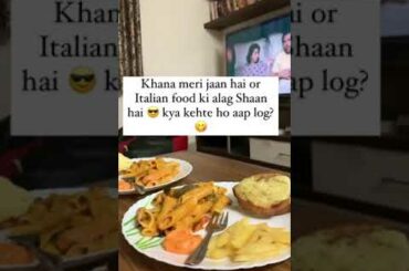 When I orderItalian food on Saturday night!! #Shorts #italianfood #saturday_special_status