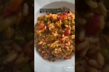 Mom’s vegetable risotto! #italianfood