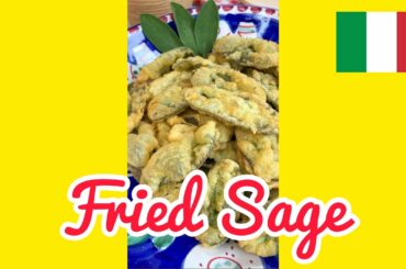 FRIED SAGE LEAVES, Italian recipe. #shorts